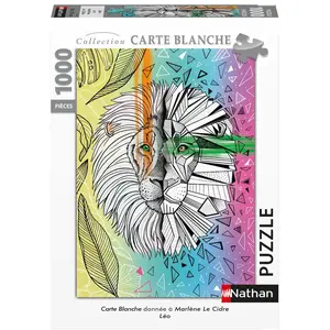 Nathan Puzzle 1000 pièces : Carte Blanche : Léo , Marlène Le Cidre pas cher