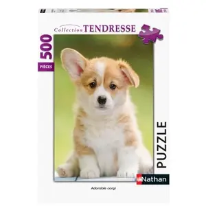 Nathan Puzzle 500 pièces : Adorable corgi pas cher