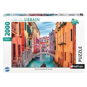 Puzzle 2000 pièces Nathan Sur les canaux de Venise pas cher