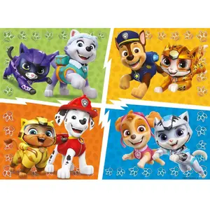 Puzzle Nathan Rencontre avec les Supers chats Pat'Patrouille 60 pièces pas cher