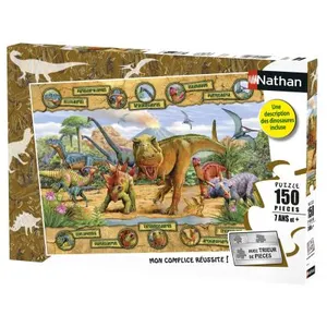 Puzzle 150 pièces Nathan Les espèces de dinosaures pas cher