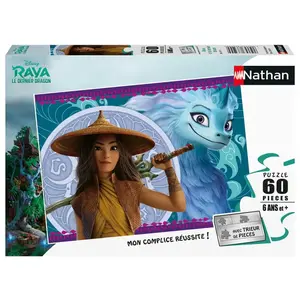Puzzle enfant 60 pièces Nathan Disney Raya et le dernier dragon pas cher