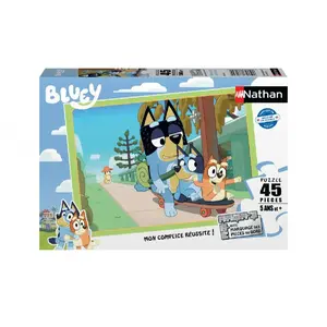 Nathan Puzzle 45 Pièces Bluey - Un Moment de Famille Inoubliable - Neuf pas cher