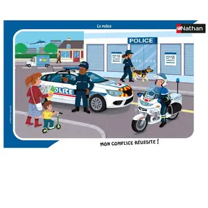 Ravensburger Nathan Puzzle cadre 15 pièces : La police pas cher