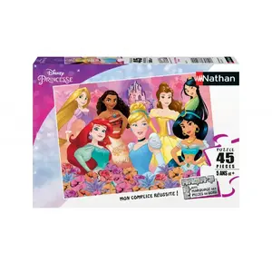 Puzzle Nathan Disney Princesses - 45 pièces - Rose - Fille - 5 ans et plus pas cher
