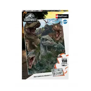 Puzzle - Nathan - Jurassic World 3 - Animaux - 150 pièces - Mixte pas cher