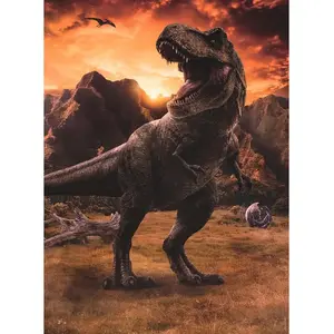 JURASSIC WORLD 3 - Puzzle 250 pièces - Le Tyrannosaurus rex - Nathan pas cher