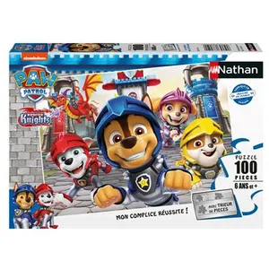 Puzzle 100 pièces Nathan Paw Patrol Pat’Patrouille Les chevaliers pas cher