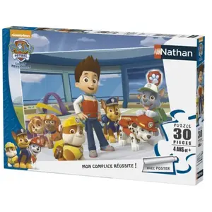 Puzzle Nathan La Pat Patrouille réunie 30 pièces pas cher