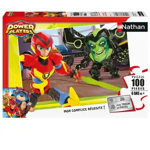Nathan Puzzle 100 pieces - Super Axel contre Madcap / Power Players pas cher
