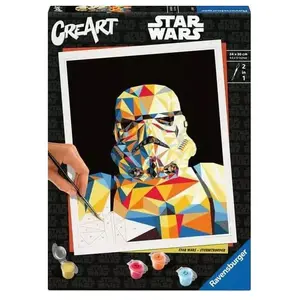 Comparateur de prix : Peinture enfant Ravensburger CreArt® Star Wars Stormtrooper 24 x 30 cm