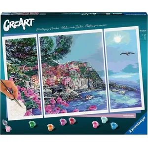 Ravensburger CreArt 80x50 cm - Triptyque - 5 terres - Série Numéro d'a...
