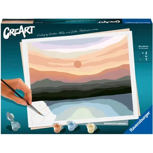 Comparateur de prix : Peinture par numéros pour adultes Ravensburger CreArt Minimalistic Landscape