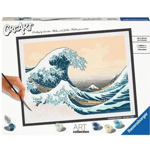 Comparateur de prix : Peinture enfant Ravensburger CreArt La Grande Vague 30 x 40 cm