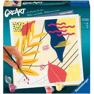 Ravensburger   CreArt Format carré 20x20 cm   Playful   Loisir créatif   Peinture par numéros   Adulte - Activité détente et créative   Dès 12 Ans   23638   Version française