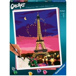 Comparateur de prix : Ravensburger   CreArt Grand Format 30x40 cm   Paris City of Love   Loisir créatif   Peinture par numéros   Adulte - Activité détente et créative   Dès 12 Ans   23624   Version française
