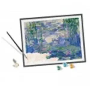Ravensburger   CreArt Grand Format 30 x 40 cm   Claude Monet   Tableau Les Nymphéas   Art Collection   Loisir créatif   Peinture par numéros Adulte - Activité détente et créative dès 12 Ans   23651 pas cher