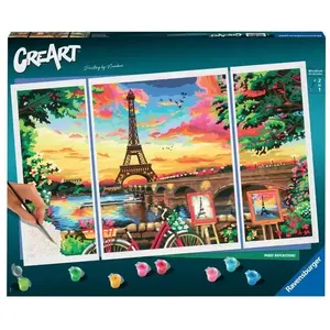 Ravensburger Dessins à Peindre Paris Reflections 80x50 cm pas cher