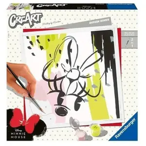 Comparateur de prix : Ravensburger CreArt Peinture au numéro : Carré - Disney Minnie Mouse Modern