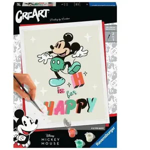 Disney Mickey Mouse - Creart - Grand - H Is For Happy - Ravensburger pas cher