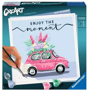Peinture Ravensburger CreArt Carré Enjoy the moment pas cher