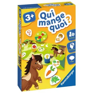 RAVENSBURGER Jeu éducatif Qui mange quoi ? - 3 ans et + pas cher