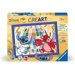 Ravensburger CreArt Kids - 18x24cm - Stitch et Leroy pas cher