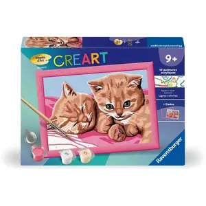 Ravensburger CreArt Kids 13x18cm : Deux chatons roux pas cher