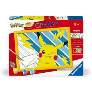 Comparateur de prix : Ravensburger CreArt Kids 18x24cm : Pikachu Eclair / Pokemon