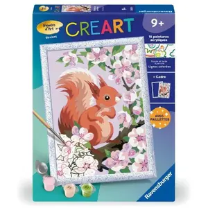 Comparateur de prix : Ravensburger CreArt Kids 18x24cm - Ecureuil au printemps