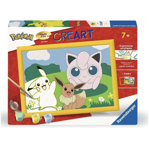 Comparateur de prix : Ravensburger Peinture par numeros - Pokemon portrait de groupe - Creart -