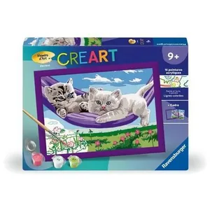Ravensburger CreArt Kids 18x24cm : Chaton dans le hamac pas cher
