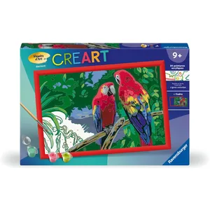Comparateur de prix : Ravensburger CreArt Kids 31x21cm : Perroquets colores