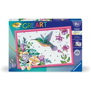 Comparateur de prix : Ravensburger CreArt Kids 31x21cm : Colibri et fleurs exotiques