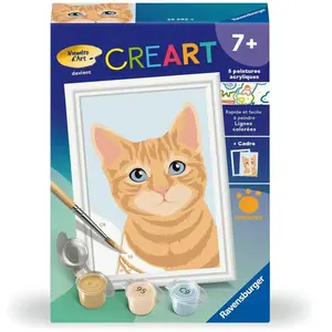 Ravensburger CreArt Kids 8x12cm : Chat roux pas cher