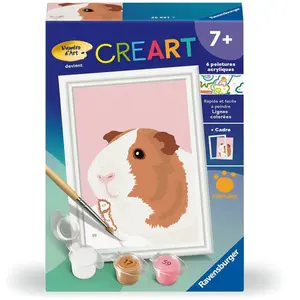 Comparateur de prix : CreArt Kids 8x12cm : Cochon dInde Ravensburger-25591