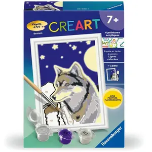 Comparateur de prix : CreArt Kids 8x12cm : Portrait dun loup