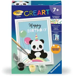Comparateur de prix : CreArt Kids 8x12cm : Happy Birthday Ravensburger-25588