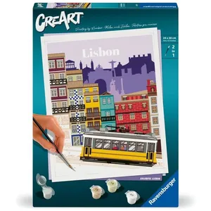 Comparateur de prix : Ravensburger CreArt - 24x30 cm Peinture au numero Lisbon