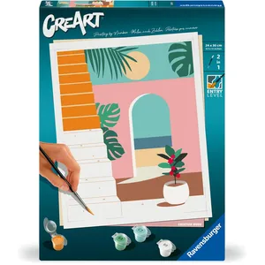 Comparateur de prix : Ravensburger CreArt 24x30cm Mode Vacances - Peinture par Numéros pour Adultes