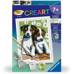 Ravensburger CreArt Kids 8x12cm : Deux petits chiots pas cher