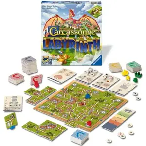 Ravensburger Carcassonne labyrinth - jeux de societe a partir de 8 ans 251766 pas cher