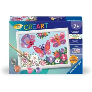 Ravensburger CreArt Kids 13x18cm : Papillons joyeux pas cher