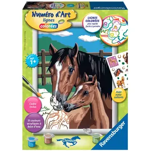 Ravensburger Peinture au numéro : Numéro d'Art lignes colorées : TendresseVendu paramazon