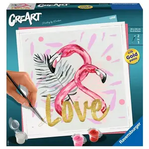 Comparateur de prix : Ravensburger Schilderen op nummer CreArt Peinture au numéro : Carré - Love