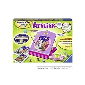 Atelier Numéro d'Art Chevaux Ravensburger pas cher