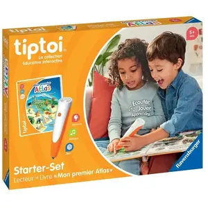 Comparateur de prix : Ravensburger Tiptoi Starter Atlas, lecteur et livre, 00177, A partir de 5 ans,