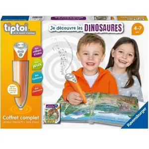 Comparateur de prix : Coffret Complet Tiptoi® Ravensburger Je Découvre Les Dinosaures Vert