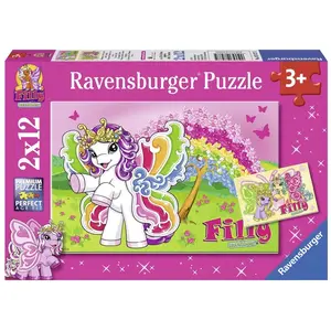 2 Puzzles - Filly Butterfly 12 Pièces Ravensburger pas cher