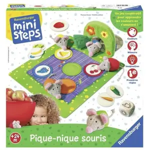 Jeu éducatif Pique-nique souris Ravensburger Mini Steps pas cher